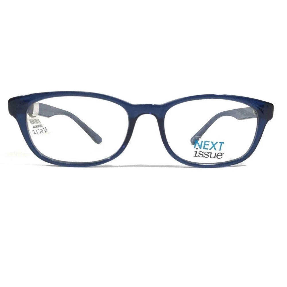 Next Issue AN 187 COL 50 Eyeglasses Frames Clear Blue Square Full Rim 53-17-140